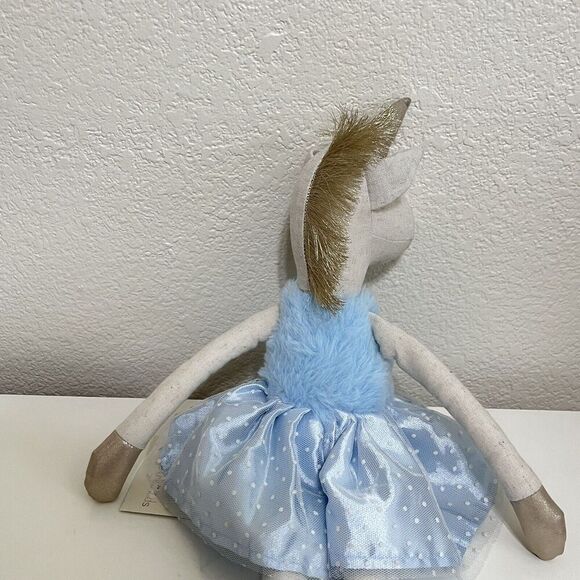 Orange Tree Toys Kids Blue Unicorn Ballerina Rag Doll Plush Tutu 20" NWT - Picture 14 of 16